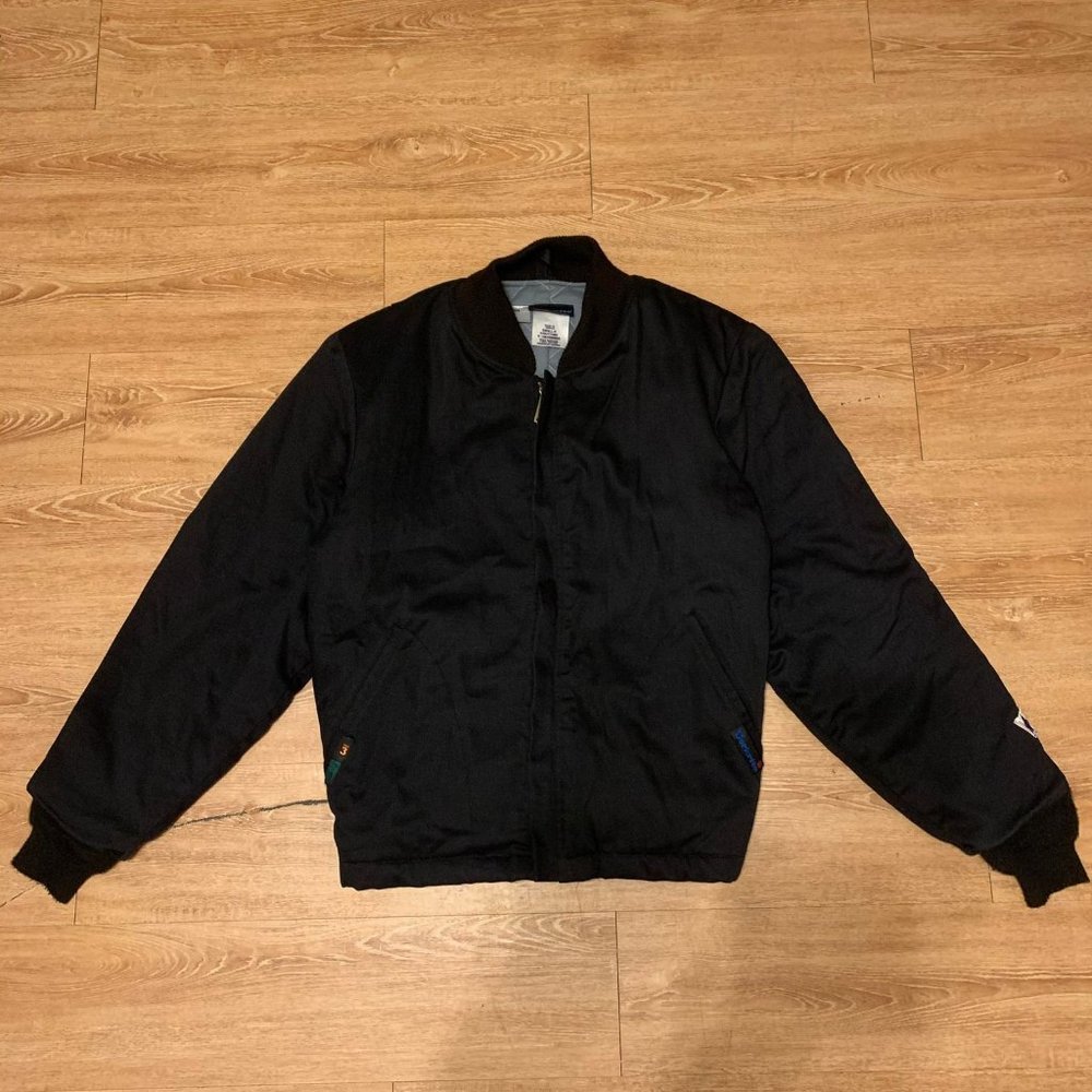 Vintage Black/Dark Navy Workrite Bomber Jacket